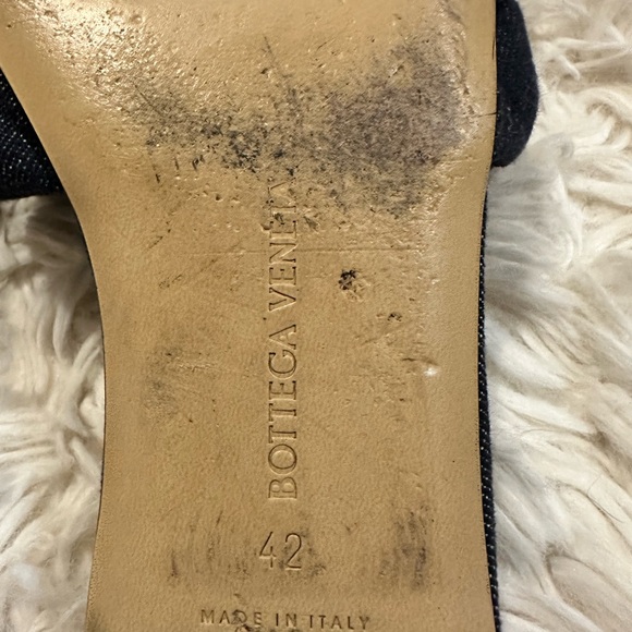 Bottega Veneta Quilted Dark Denim Mules Size 42 - Picture 5 of 13